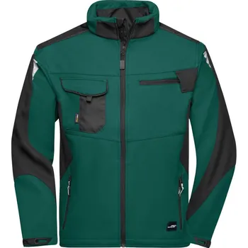 Pánská softshellová bunda Daiber | JN 844 dark green/black XXL Bunda (pracovní)