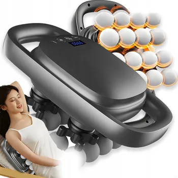 Masážní přístroj MASÁŽNÍ PŘÍSTROJ NA TĚLO, MASÁŽ ZAD, MASÁŽNÍ PISTOLE, 16 NÁSTAVCŮ, 2000mAh