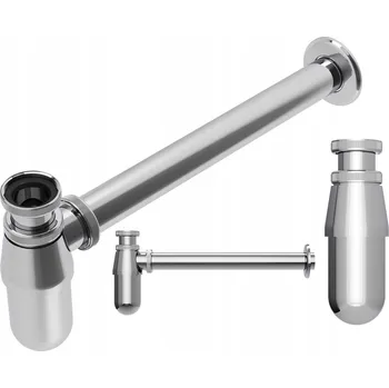 Sifon SYFON 1 UMYWALKOVÝ MOSAZNÝ UMYVADLO CHROM KULATÝ