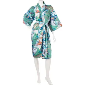 Dámský župan Japonské dámské kimono Yukata Ribbon krátké