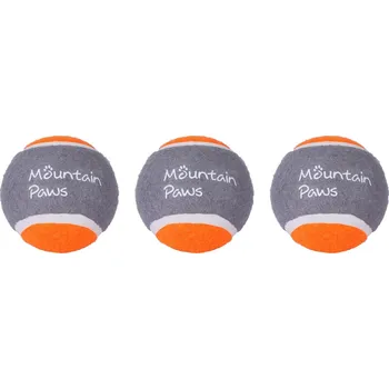 Hračka pro psa Hračka pro psa Mountain Paws Dog Tennis Balls, 3 Pack Barva: oranžová/šedá