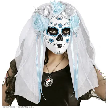 Karnevalová maska Maska wenecka s krajkovým závojem na Halloween