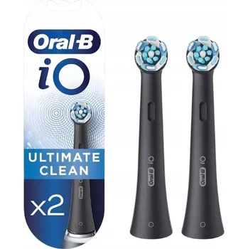 Náhradní hlavice k elektrickému kartáčku Náhradní Hlavice k zubním kartáčkům Oral-B iO Ultimate Clean, 2 kusy, černé