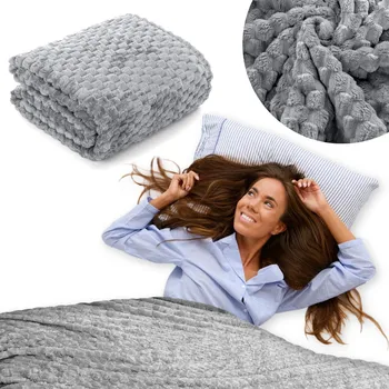 Prostěradlo Dečka 200x220 Mikrovlákno Lisovaná Přehoz Pled na Postel ALA Plástve 3D