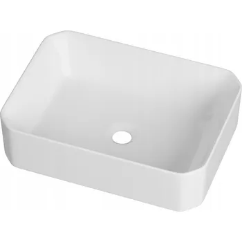 Umyvadlo Umyvadlo na desku obdélníkové Granitan RADO bílé