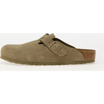 Pánská obuv Tenisky Birkenstock Boston Leather Velvet Faded Khaki EUR 46