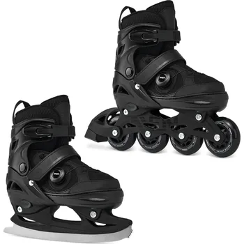 RAVEN Kolečkové brusle 2v1 Raven Oxen PRO Black 34/37 ČERNÁ
