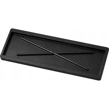 Odkapávač na nádobí Odkapávač pod sušičku nádobí 80 cm široký, tvrzený, černý, 75 x 24,7 cm