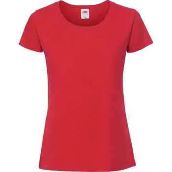 Dámské tričko F.O.L. | Lady-Fit Iconic 195 T red M Tričko - dámské
