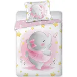 Dětské bavlněné povlečení Slon 001 - 100x135 cm