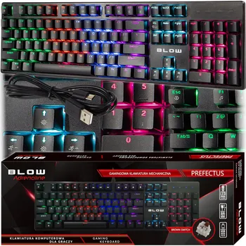 Klávesnice Mechanická klávesnice Blow RGB QWERTY USB