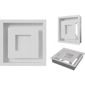 Větrací mřížka Ozdobná mřížka výdechu Kratki bílá