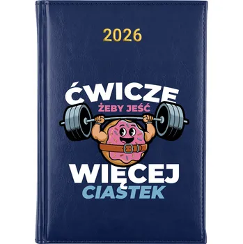 Kalendář Knižkový kalendář 2026 A5 FunnyCase modrý