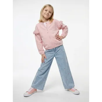 Dívčí džíny Sinsay - Džíny s&nbsp;širokými nohavicemi - modrá - 915DV-05J - 915DV-05J-122