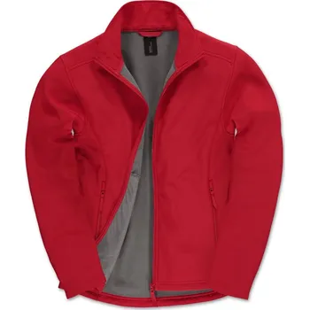 Pánská bunda B&C | ID.701 red 3XL Bunda (softshellová)