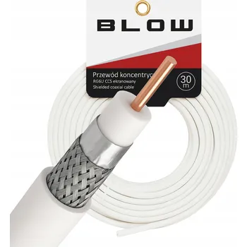 Anténní kabel ANTÉNNÍ KABEL KOAXIÁLNÍ S F KONEKTOREM RG6 TV SAT 4K VENKOVNÍ