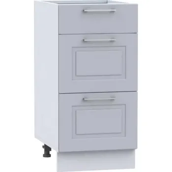 Kuchyňská skříňka Kuchyňská skříňka dolní šuplíková OREIRO D40S/3 Barva: popel/světle šedá, Rozměr: 40x82x44