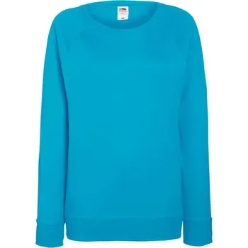 Dámská mikina F.O.L. | Lady-Fit LW Raglan Sweat azure blue XXL Mikina - dámská