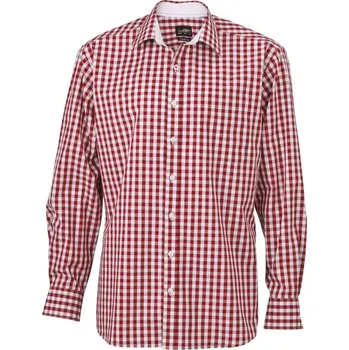 Pánská košile Daiber | JN 617 bordeaux/white XXL Košile
