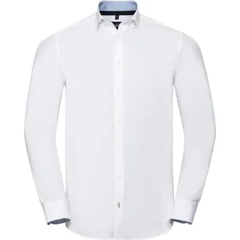 Pánská košile Russell Athletic | 966M white/oxford blue/bright navy L Košile