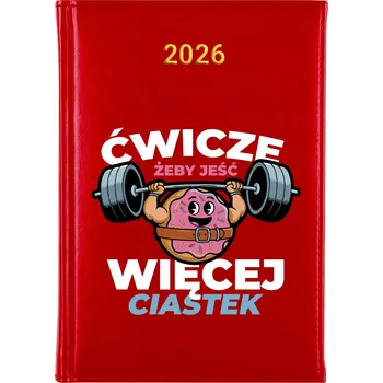 Kalendář Knižní kalendář 2026 A5 FunnyCase červený