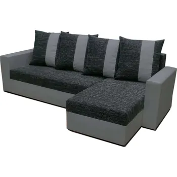 Sedací souprava Rohová rozkládací sedačka MAFO Barva: Kornet 10/Dolaro 4 šedý, Rozměr: 230x133