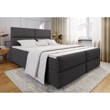 Postel Čalouněná postel boxspring MILON + topper Barva: sawana 21, Rozměr: 180x200
