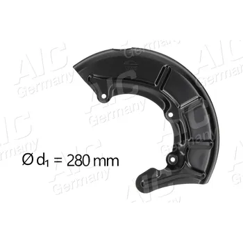 Brzdový kotouč Ochranný plech proti rozstřikování, brzdový kotouč A.I.C. 71371