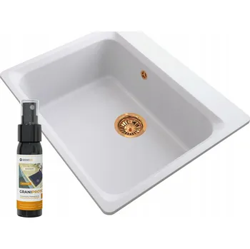 Granitový dřez Jednokomorový granitový dřez Granitan ZANTE, černý