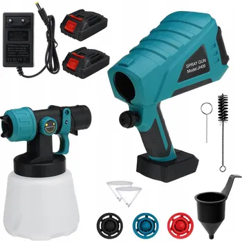 Stříkací pistole ELEKTRICKÁ PISTOLE STŘÍKACÍ PRO MALOVÁNÍ AGREGÁT MALÍŘSKÝ 1000ml