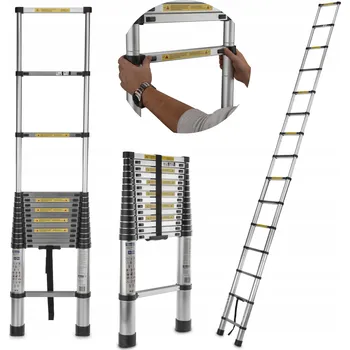 Žebřík Hliníkový Žebřík Geko 15 až 150 kg