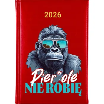 Kalendář Knižní kalendář 2026 A5 FunnyCase červený