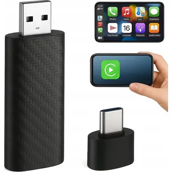 Bezprzewodowy adaptér Mini USB Carplay / Android Auto do samochodu
