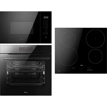 Set domácích spotřebičů Vestavný set Set Amica AMMB25E3SGB + Amica DI 6410 PPB + Amica TXB 123TCPDNB