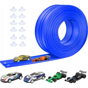 autodráha Závodní dráha 4M TurboRace, modrá, plastová, 500 cm