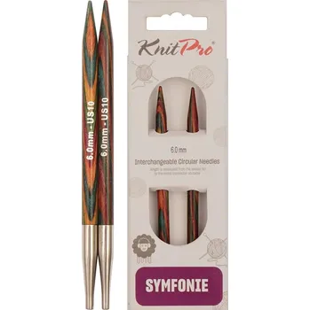 Nástroj na niť a příze KnitPro Symfonie výměnné jehlice 6 mm (10 cm)