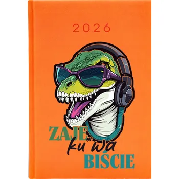 Kalendář Knižkový kalendář 2026 A5 FunnyCase oranžový