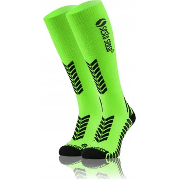 Pánské ponožky Sesto Senso Kompresní podkolenky pro běžce unisex zelené 47-50