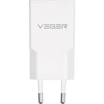 VEGER síťová nabíječka USB A + USB-C QC PD 30W 30W1A1C bílá
