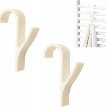 Radiátor Háček na radiátor, věšák do koupelny, krémový