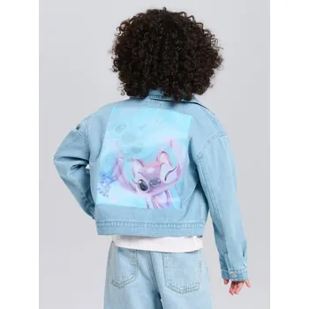 Dívčí bunda Sinsay - Košilová bunda Stitch - modrá - 191GH-05J - 191GH-05J-128