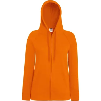 Dámská mikina F.O.L. | Lady-Fit LW Hooded Sweat Jacket orange XS Mikina s kapucí (dámská)