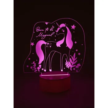 Lampička Sinsay - LED lampička s motivem jednorožce a nápisem - bílá - 131IK-00X - 131IK-00X-ONE