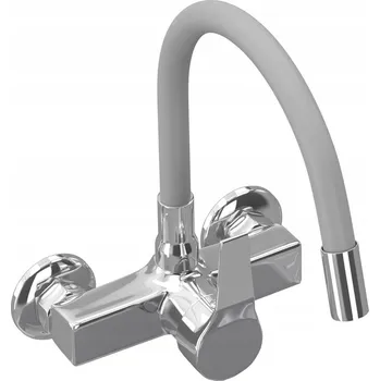 Vodovodní baterie Kuchyňská baterie nástěnná Granitan Flex nástěnná stříbrná, šedá