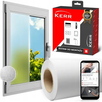 Okenní dekorace Fólie Matná okenní fólie mléčná, šířka 100 cm x délka 122 cm, samolepicí, na okno nebo balkon – efekt pískovaného skla