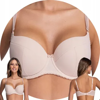 Dámské spodní prádlo Ava podprsenka s kosticemi, vyztužená, béžová, velikost 75H