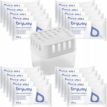 Odvlhčovač vzduchu Pohlcovač vlhkosti Dryway: 1x přístroj + 1x náhradní náplň do pohlcovače