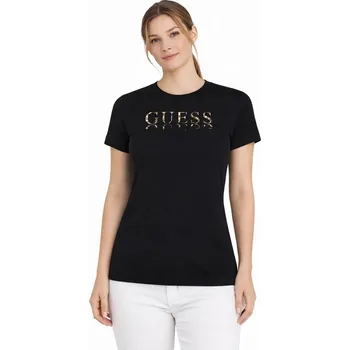 Dámské tričko Dámské tričko GUESS W2GI30 K9RM1 Nápis Černé