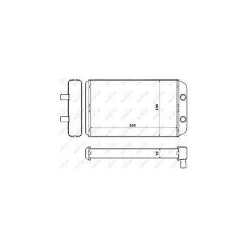 Motor automobilu Výměník tepla, vnitřní vytápění NRF 53562