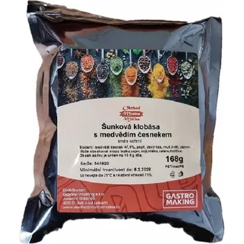 Šunková klobása s medvědím česnekem 168g Mistr Málek